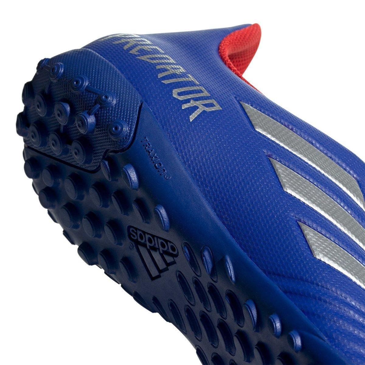 chuteira society adidas predator azul