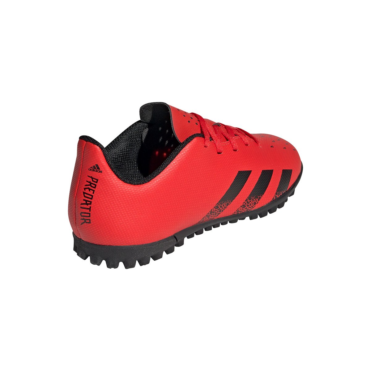 chuteira adidas predator vermelha e preta
