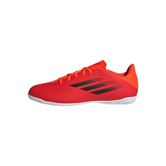 Chuteira X Speedflow.4 Futsal-Branco Adidas - Laranja+Branco