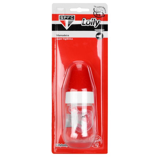 Mamadeira São Paulo 70 ML - Vermelho+Branco