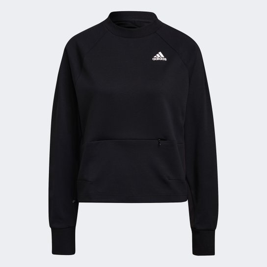 Moletom Adidas Aeroready Feminino - Preto