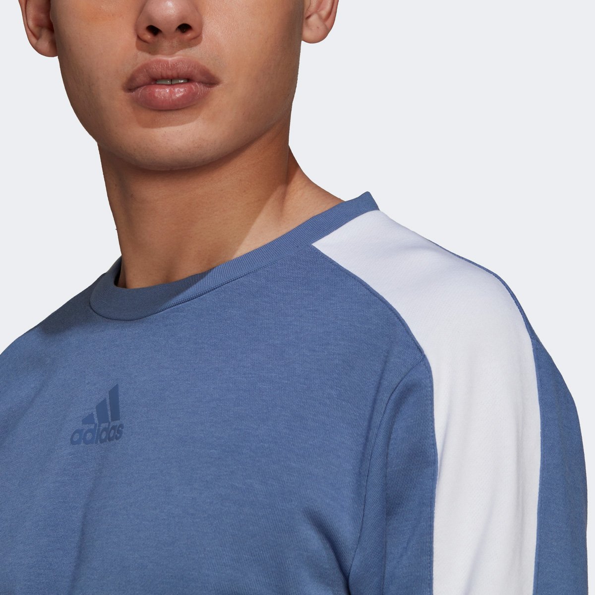 moletom azul adidas masculino