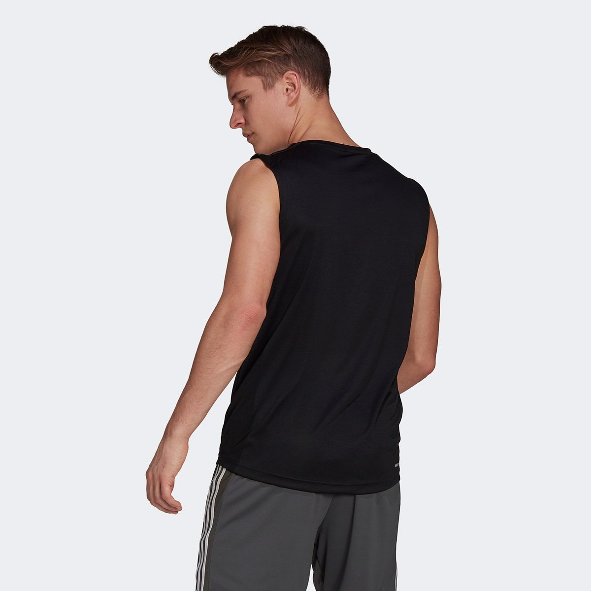 regata adidas d2m 3 stripes masculina