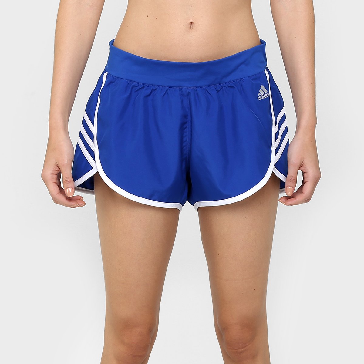 short adidas feminino azul