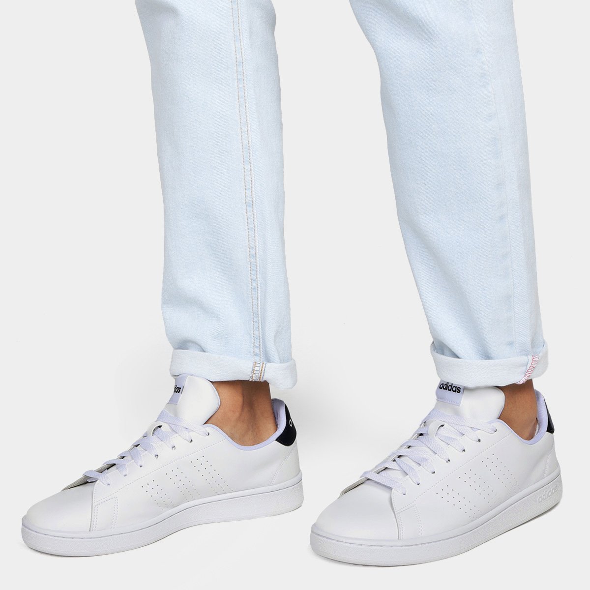 tenis branco masculino adidas advantage