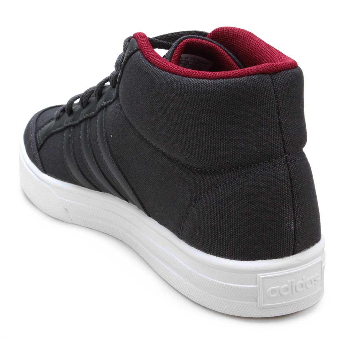 tênis cano alto adidas vs set mid masculino