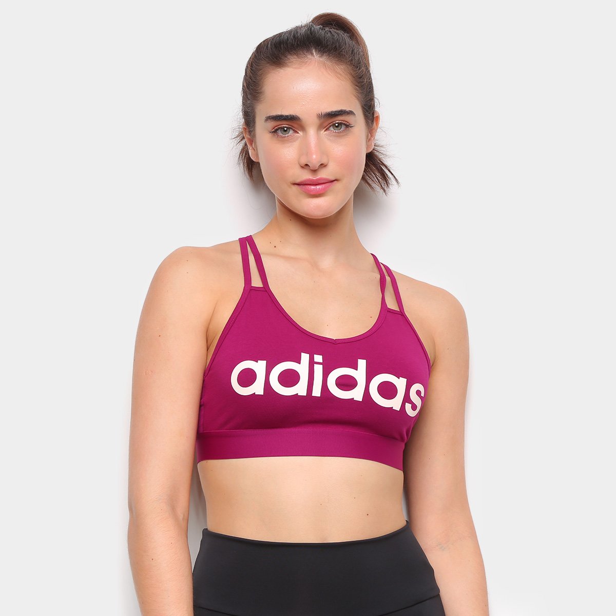 cropped adidas roxo