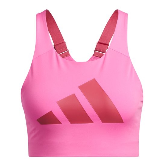 Top Com Bojo Adidas Ultimate Logo Alta Sustentação - Rosa